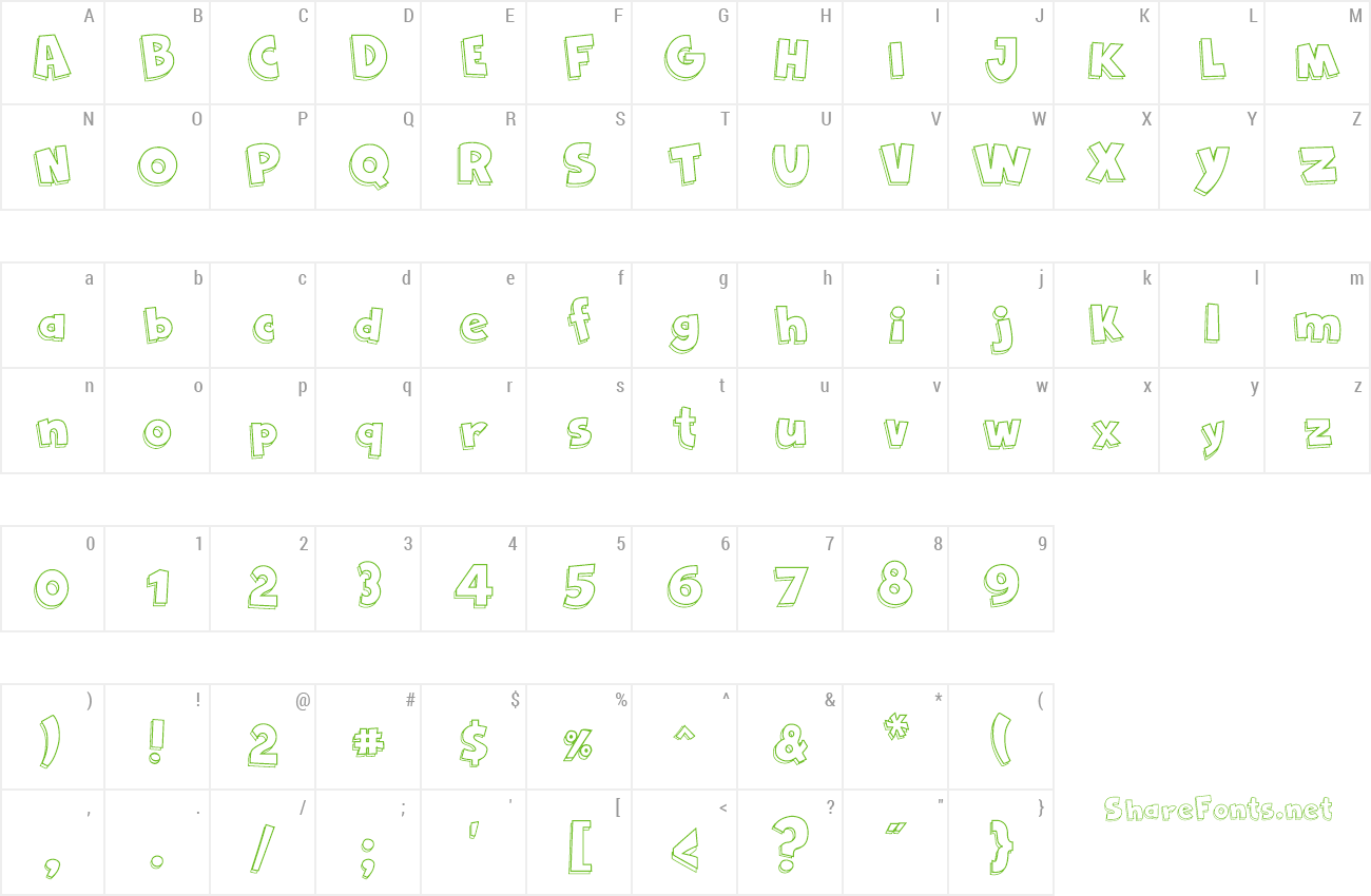Font Cartoon 2 Us preview